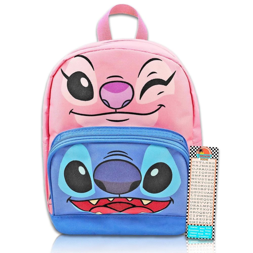 Stitch and Angel Mini Backpack for Women - 10” Canvas Stitch Backpack with🐴
